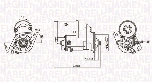 MAGNETI MARELLI Стартер 063721154010